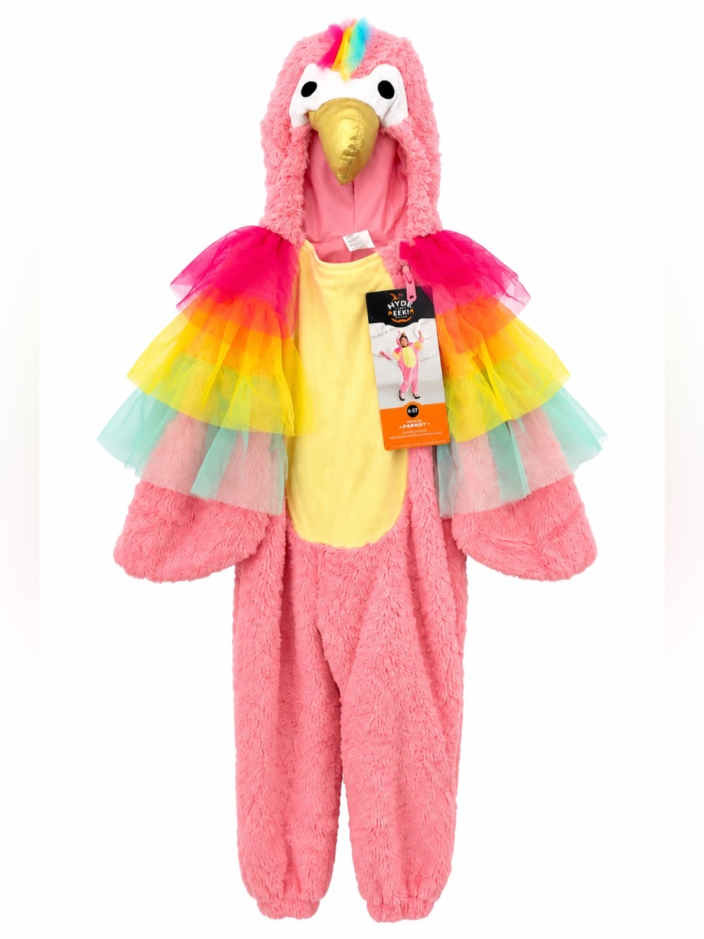 NWT Hyde & EEK Pink Parrot Halloween Costume 4-5T